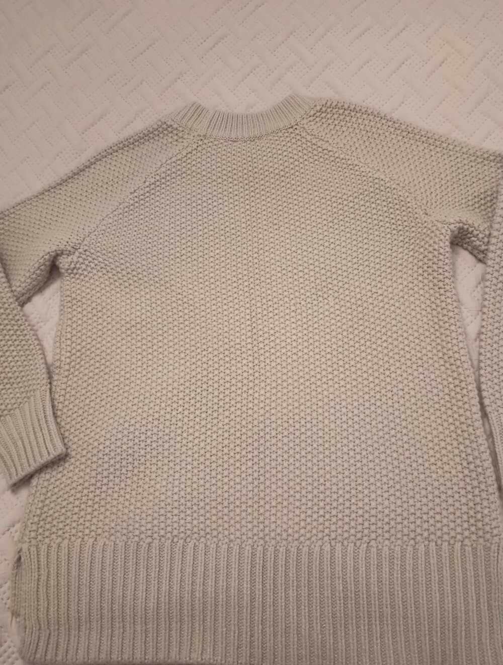 Simply Vera Vera Wang Crewneck Sweater with Black Lace Panels S - Picture 5 of 6